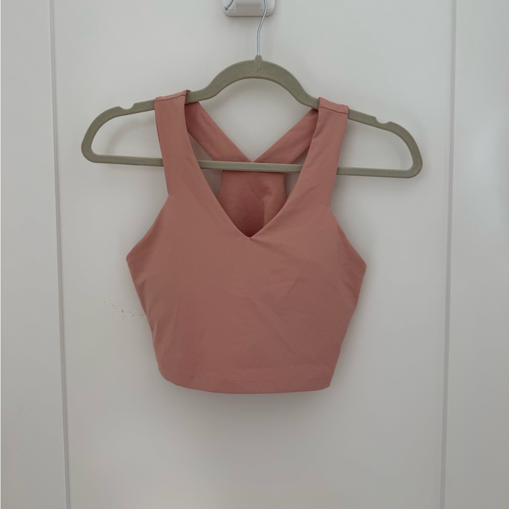 Pink Sleeveless Crop Top